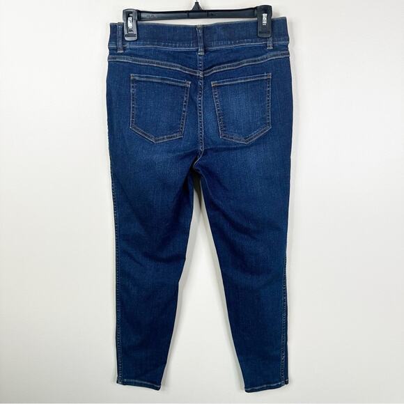 SPANX Jean-ish Ankle Leggings Women’s Medium Blue Skinny Jeans Pockets Stretch - Picture 4 of 7